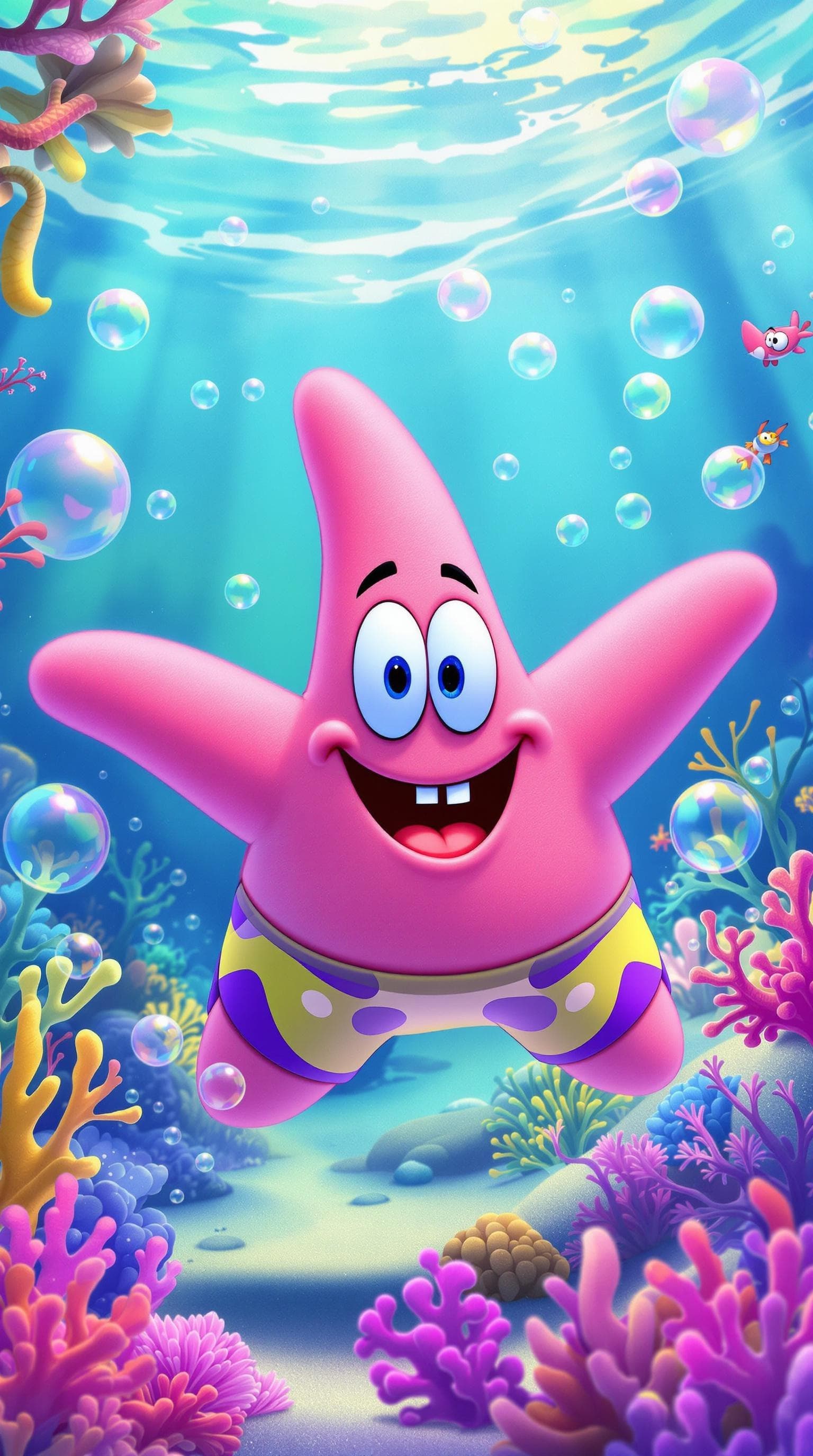 Vibrant Patrick Star Wallpaper